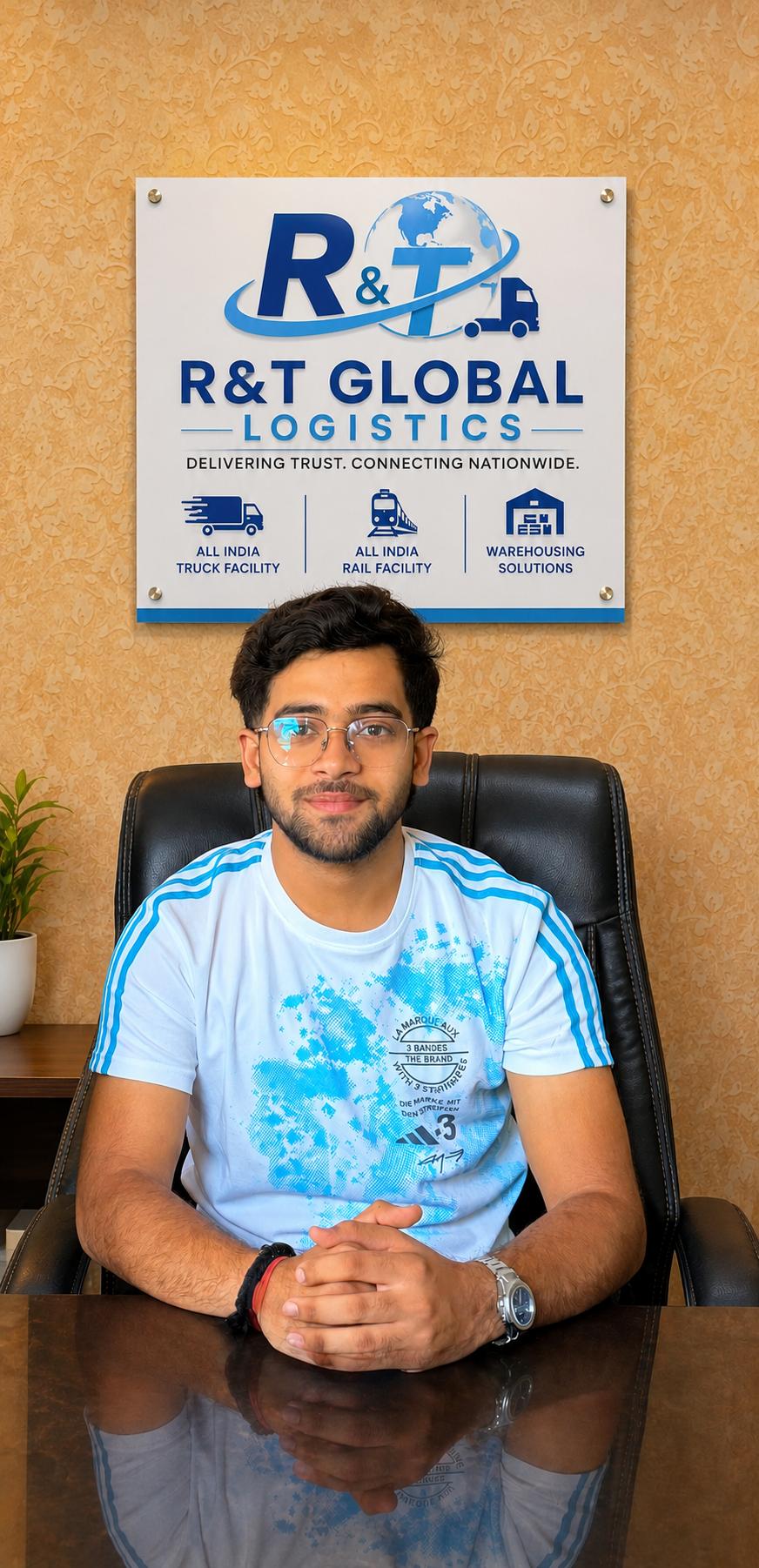 Raunak Tiwari, Founder and CEO of R&T Global Logistics