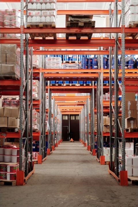 Warehouse storage racks